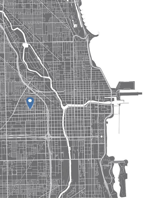 Map Location of 1101 W. Fulton Street