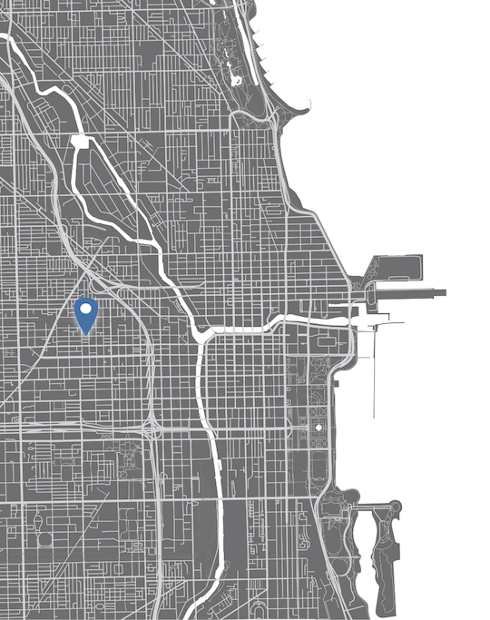 Map Location of 1144 W. Fulton Street