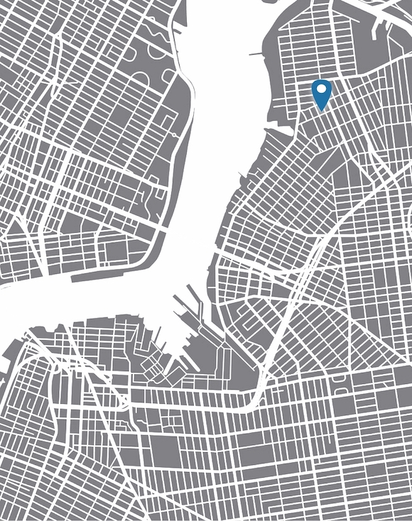 Map Location of 807 Manhattan Ave
