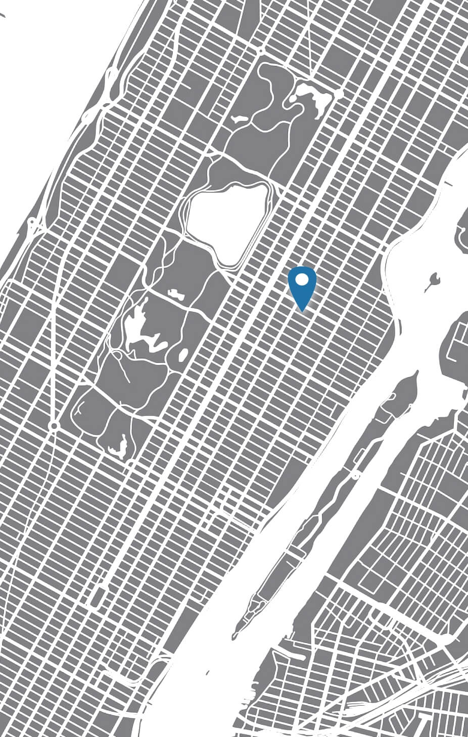 Map Location of 206 East 86th Street